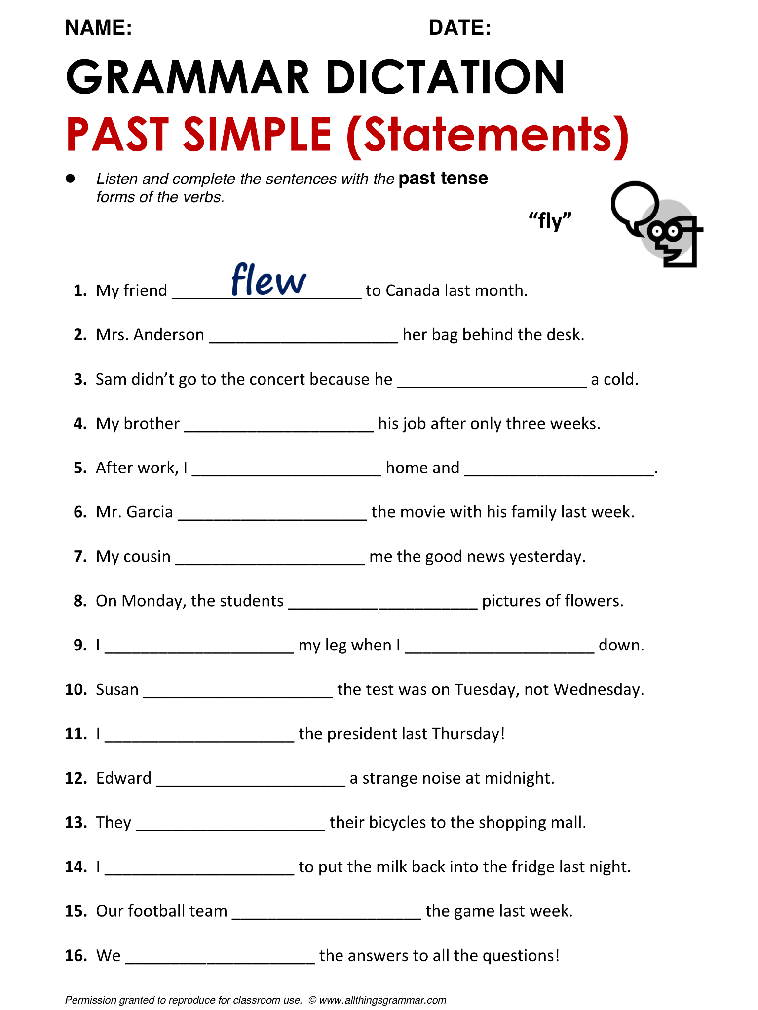 Past Simple Worksheets Pdf - racingele